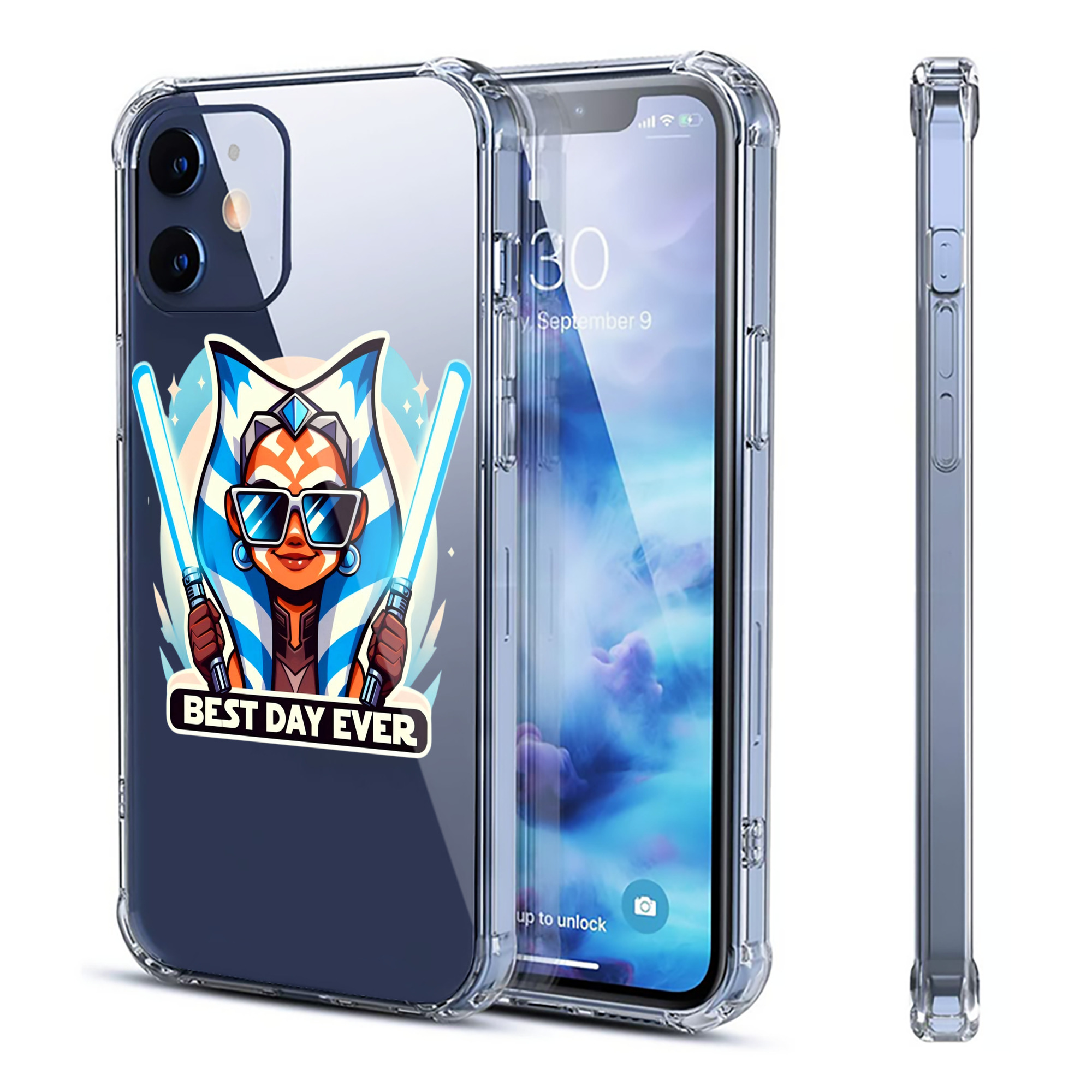 （画像用） スター・ウォーズ Star Wars 【iPhone 12シリーズ対応】透明スマホケース（クリアソフトケース）
